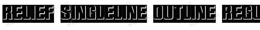 Relief SingleLine Outline Regular字体转换